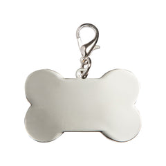 Bone Shaped Dog Tag Sublimation Blank - Black Border