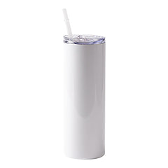 20 oz Straight Skinny Tumbler Sublimation Blank - White