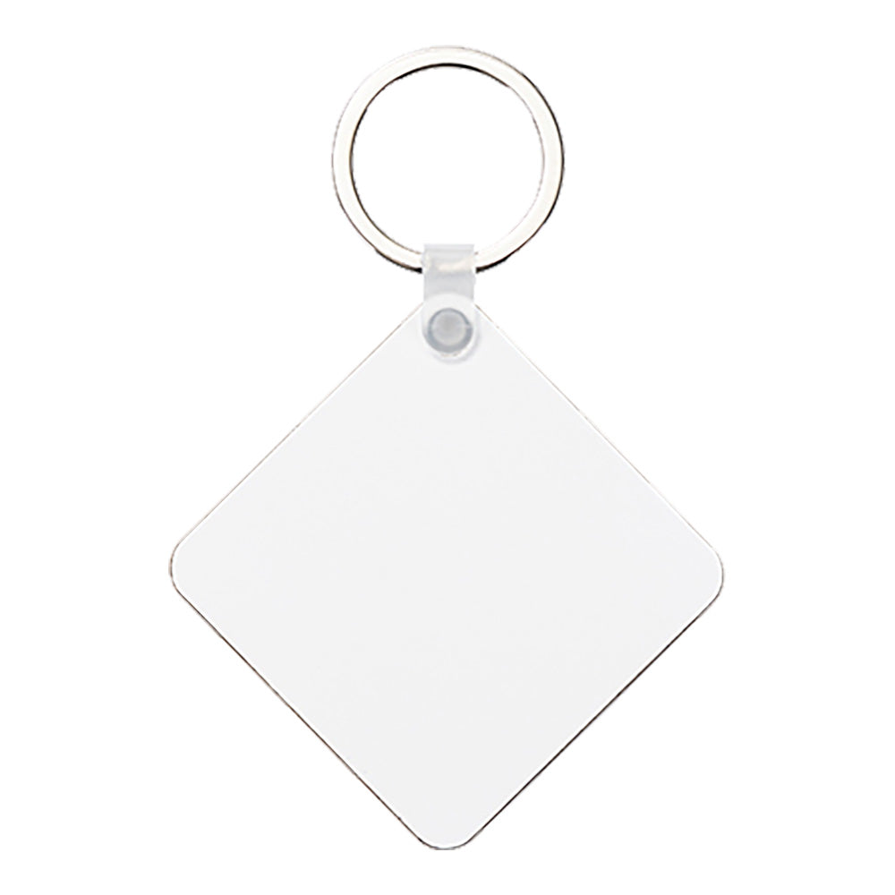 Square Hardboard Keychain Sublimation Blank