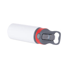 22 oz Aluminum Water Bottle Sublimation Blank - White w/ Red Cap