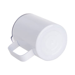 12 oz Stainless Steel Coffee Cup w/ Lid Sublimation Blank - White